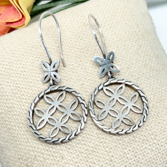John hardy Kawung Round Dangle Drop Earrings .925 - Picture 3 of 7